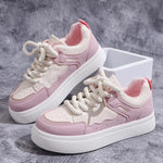Round Toe Platform Sneakers