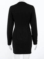Ruched Surplice Long Sleeve Dress