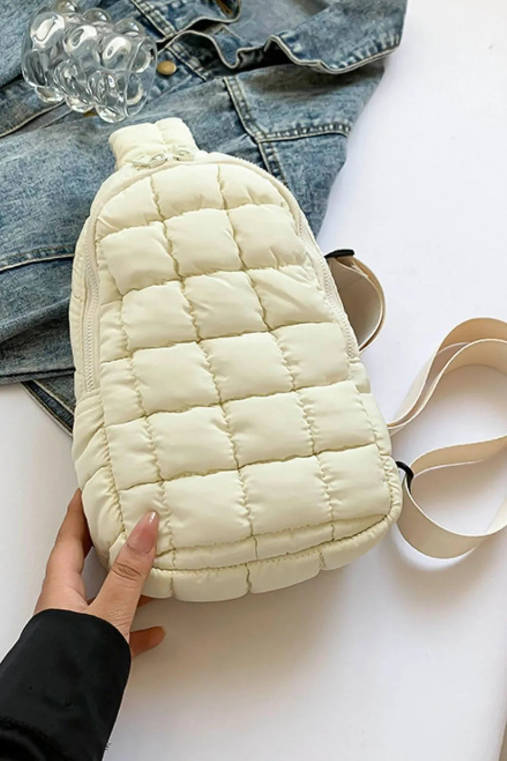 Quilted Nylon CrossbodyBag
