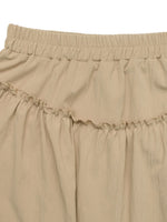 Elastic Waist Layered Skirt