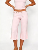 Mid Rise Capris Pants