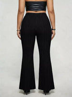 Plus Size High Waist Flare Pants