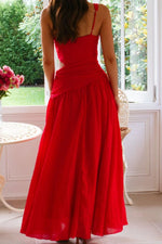 Cutout Back V-Neck Dress