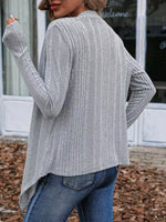 Casual Knit Open Front Cardigan