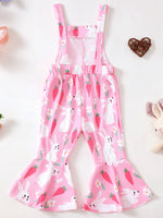 Children's Printed Flare Overalls
