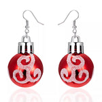 Christmas Ball Drop Earrings