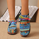 Printed Round Toe Sneakers
