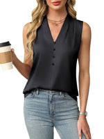 V-Neck Sleeveless Top