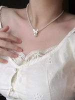 Pearl Butterfly Pendant Necklace