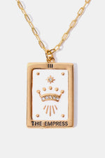 Tarot Card Pendant Copper Necklace