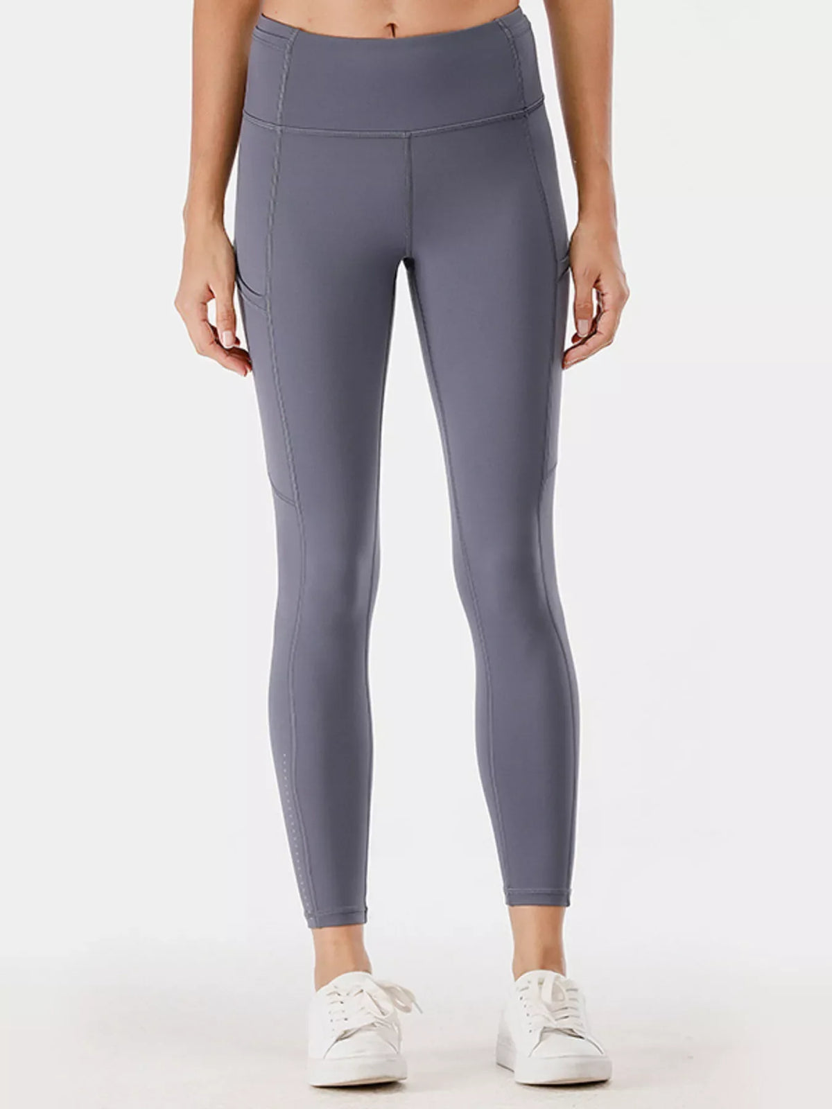 Full Size High-Waisted Active Leggings with Pockets Plus Size