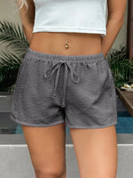 Textured Drawstring Comfort Shorts