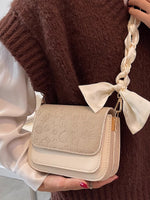 Color Block Flap Crossbody Bag