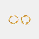 Titanium Steel Twisted Earrings