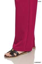 Zenana Scuba Crewneck Sweatshirt and Pants Set