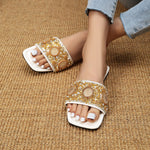Rhinestone Open Toe Sandals