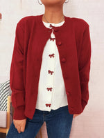 Button-Up Long Sleeve Cardigan