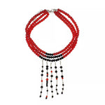Gothic Multi-Layered Beaded Necklace