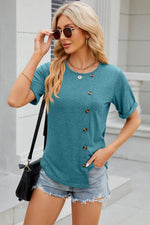 Round Neck Short Sleeve T-Shirt
