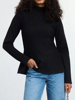Mock Neck Long Sleeve Sweater