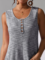 Full Size Button Front Romper with Pockets Plus Size
