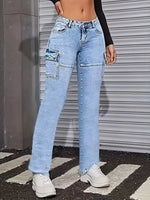 Washed Jeans with Pockets