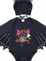 Children's Halloween Bat Bodysuit & Hat Costume Set