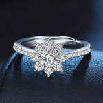 1 Carat Moissanite 925 Sterling Silver Ring
