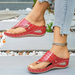Toe Post Wedge Sandals