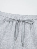 Zip Collar Long Sleeve Top and Drawstring Pants Set