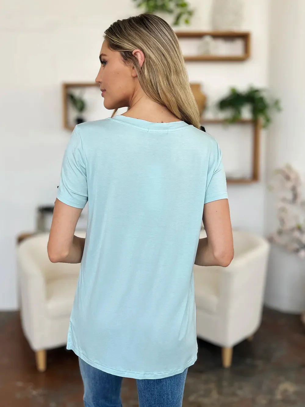 Basic Bae Bamboo Full SizeRound Neck Short Sleeve T-Shirt Plus Size
