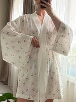 Floral Print Lightweight Lounge Nightgown