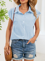 Gingham Button-Down Shirt