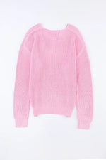 V-Neck Drop Shoulder Sweater