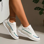 Round Toe Lace Up Sneakers