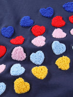 Children's Heart Applique Short Sleeve Dress