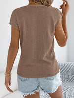 Cable Knit Button-Down Cardigan
