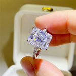 5 Carat Moissanite Zircon 925 Sterling Silver Ring