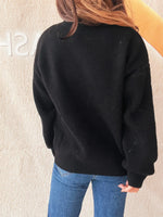 Bow Pattern Casual Long Sleeve Sweater