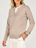 Long Sleeve Dropped Shoulder Sweater