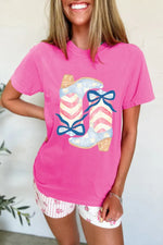 Graphic Round Neck Short Sleeve T-Shirt