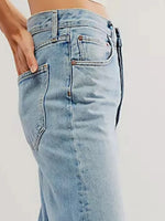 Cuffed Jeans with Pockets
