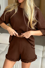 Half Sleeve Top and Shorts Set