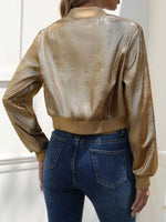 Zip Up Cropped Jacket