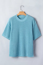 Casual Knit Half Sleeve Sweater