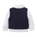 Children's Striped Vest and Pants Suit Set