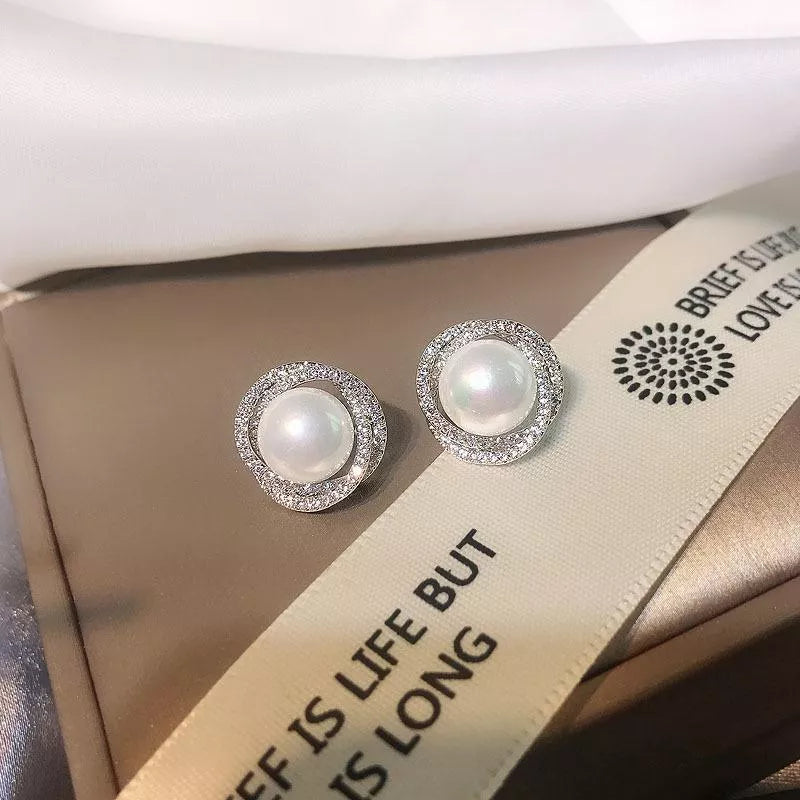 Pearl Stud Earrings