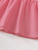 Children's Gingham 'LOVE' Top and Shorts Set