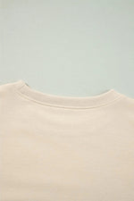 Ruffled Round Neck Long Sleeve Blouse