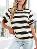 Striped Crew Neck T-Shirt